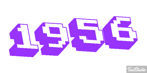 1956 Text effect