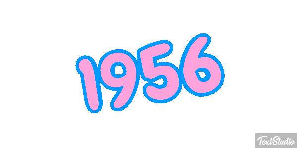 1956 Text effect