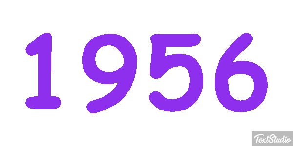 1956 Text effect