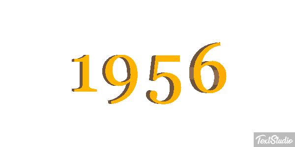 1956 Text effect