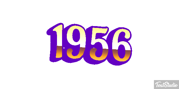 1956 Text effect
