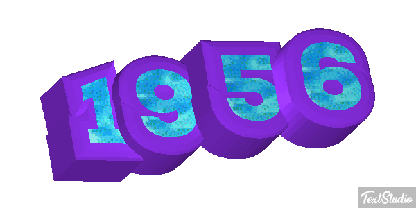 1956 Text effect