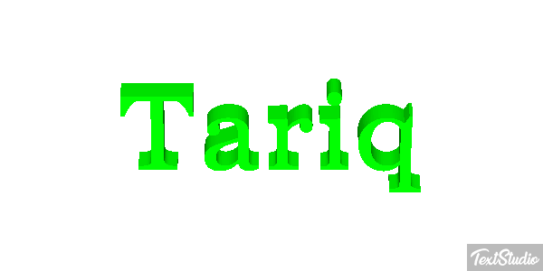 Tariq Texteffekt