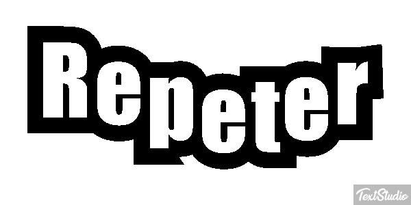 Répéter Effet de texte