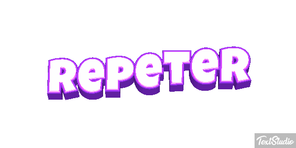 Répéter Effet de texte