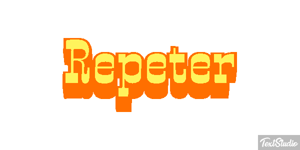 Répéter Effet de texte