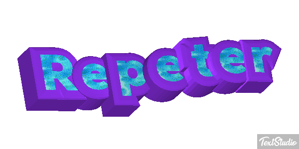 Répéter Effet de texte