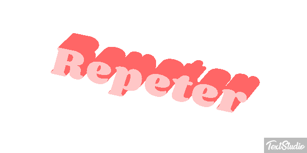 Répéter Effet de texte