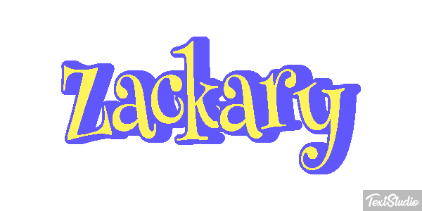 Zackary Tekst effect