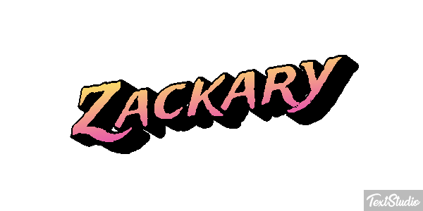 Zackary Tekst effect