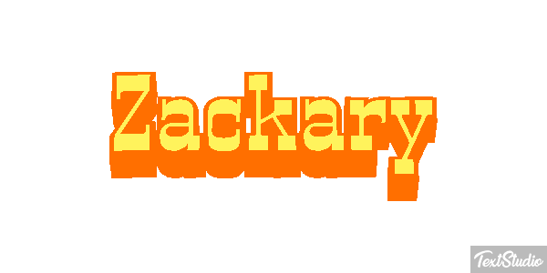 Zackary Tekst effect