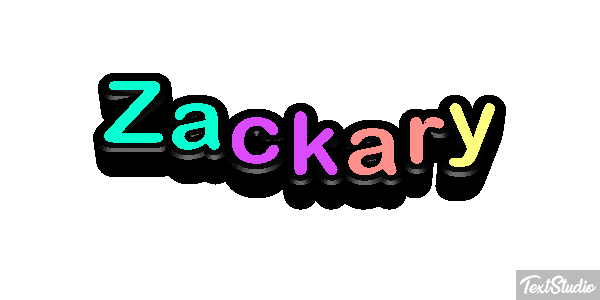 Zackary Tekst effect