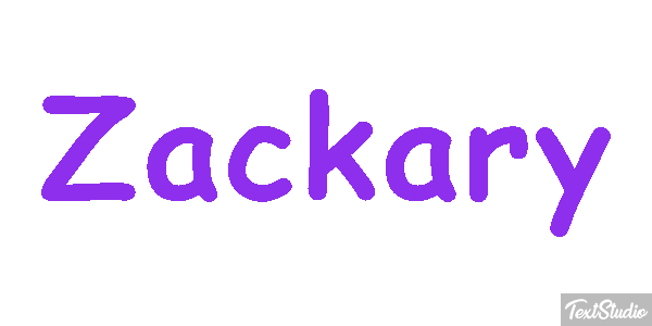 Zackary Tekst effect