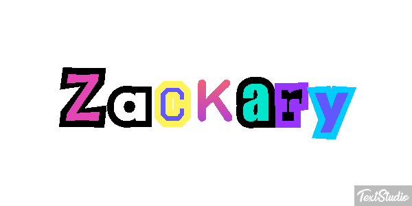 Zackary Tekst effect