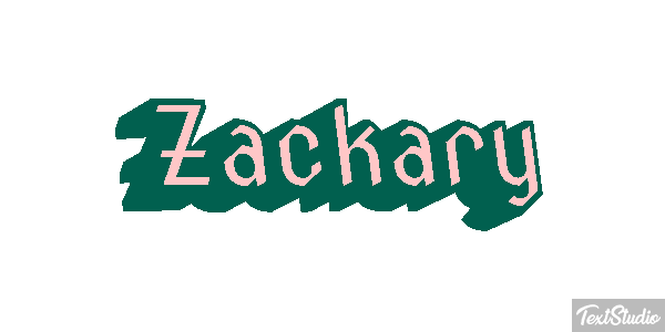 Zackary Tekst effect