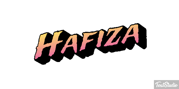 Hafiza Text effect