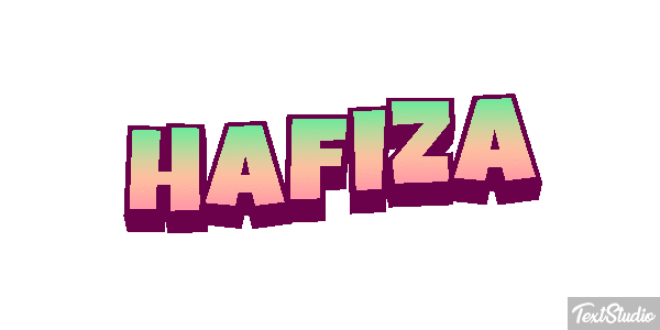 Hafiza Text effect