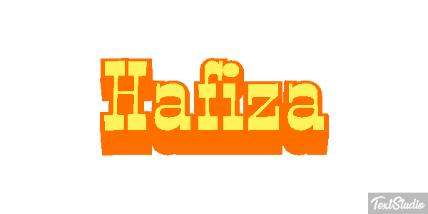 Hafiza Text effect