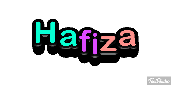 Hafiza Text effect