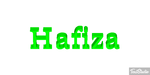 Hafiza Text effect
