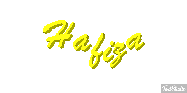 Hafiza Text effect