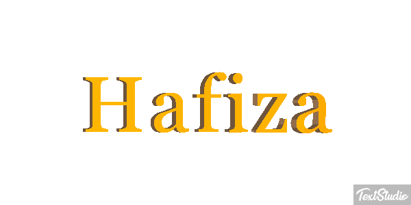 Hafiza Text effect