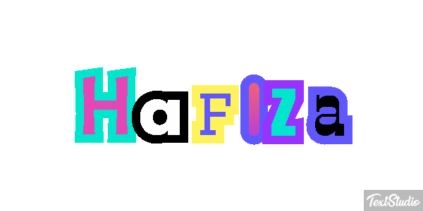 Hafiza Text effect