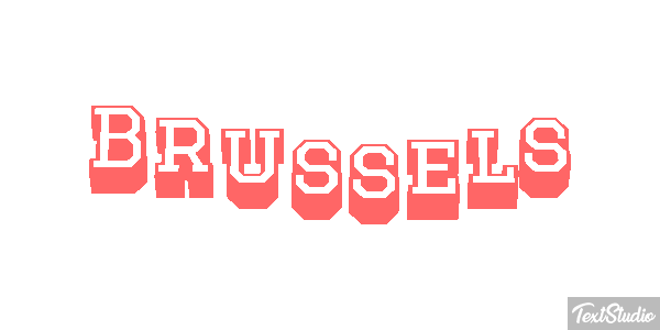 Brussels Text effect