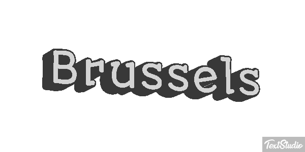 Brussels Text effect