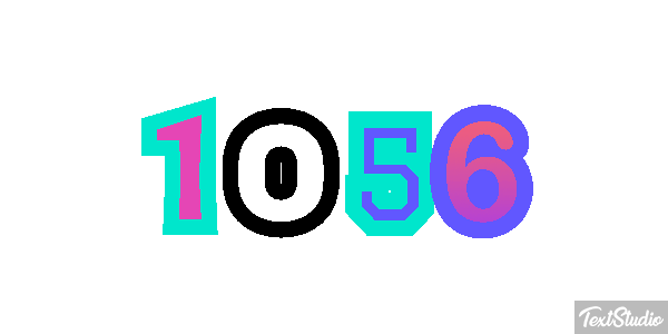 1056 Text effect