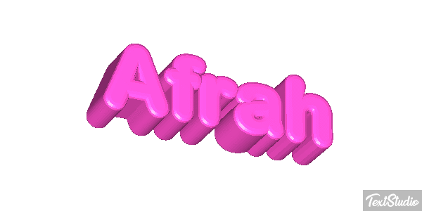 Afrah Text effect