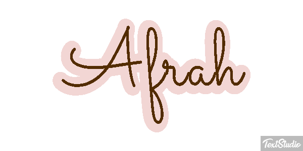 Afrah Text effect