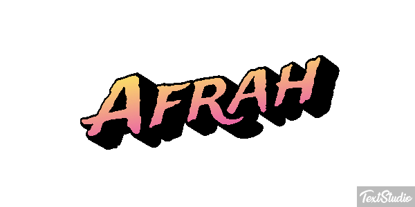 Afrah Text effect