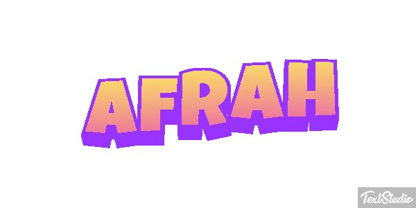 Afrah Text effect