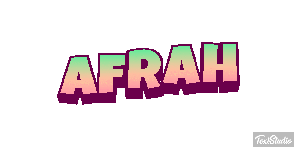 Afrah Text effect