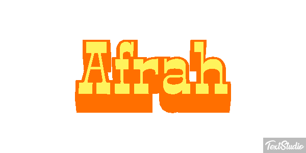 Afrah Text effect