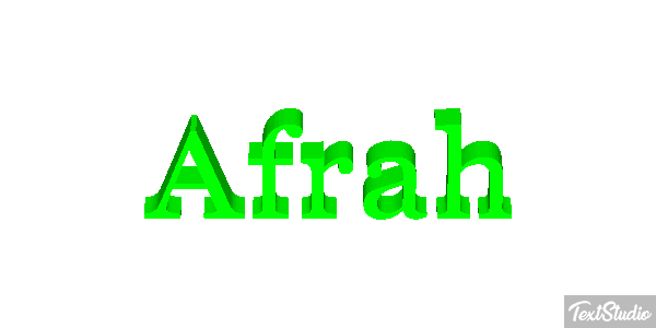Afrah Text effect