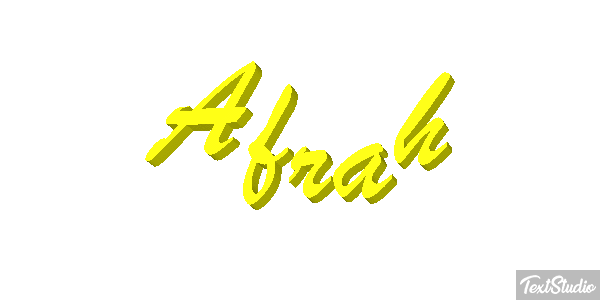 Afrah Text effect