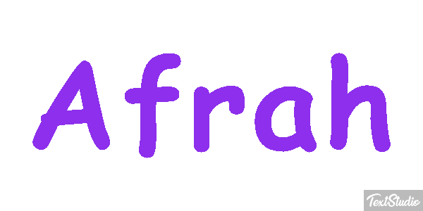 Afrah Text effect
