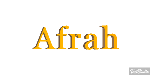 Afrah Text effect