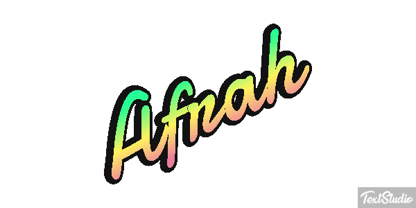 Afrah Text effect