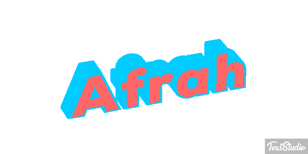 Afrah Text effect