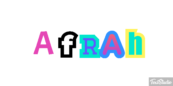 Afrah Text effect
