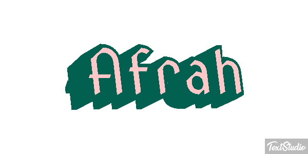 Afrah Text effect