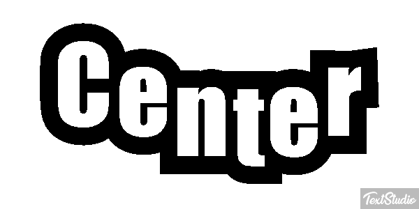 Center Текстовый эффект
