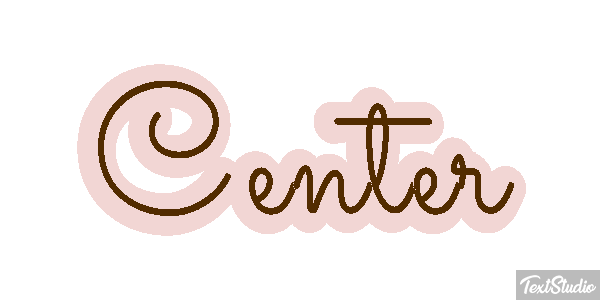Center Текстовый эффект