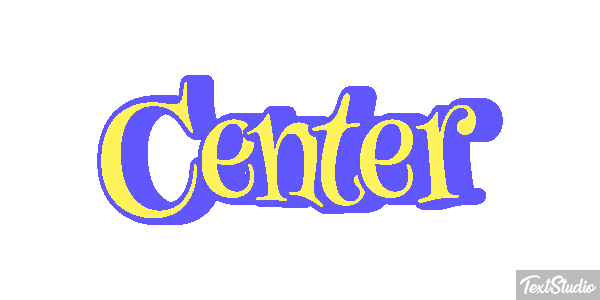 Center Текстовый эффект