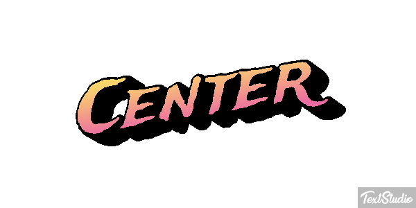 Center Текстовый эффект