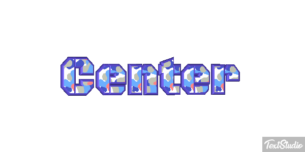Center Текстовый эффект