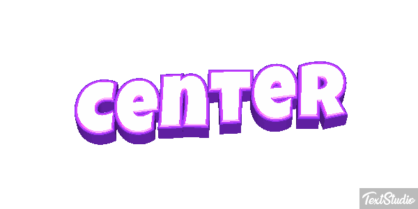 Center Текстовый эффект